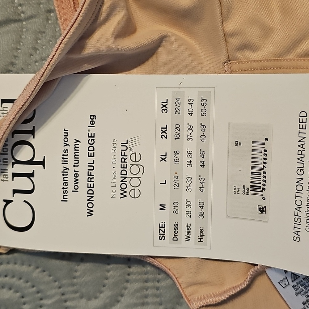 Cupid Extra Firm Control Boyshort Tummy Tuck Bodysuit -Plus Size - Picture 5 of 6